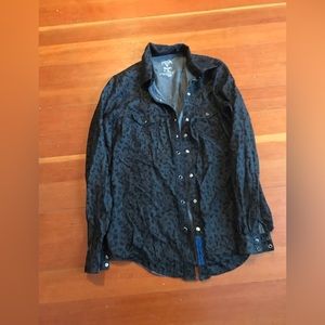 Wrangler Rock Long Live Cowboys Showman Shirt size M